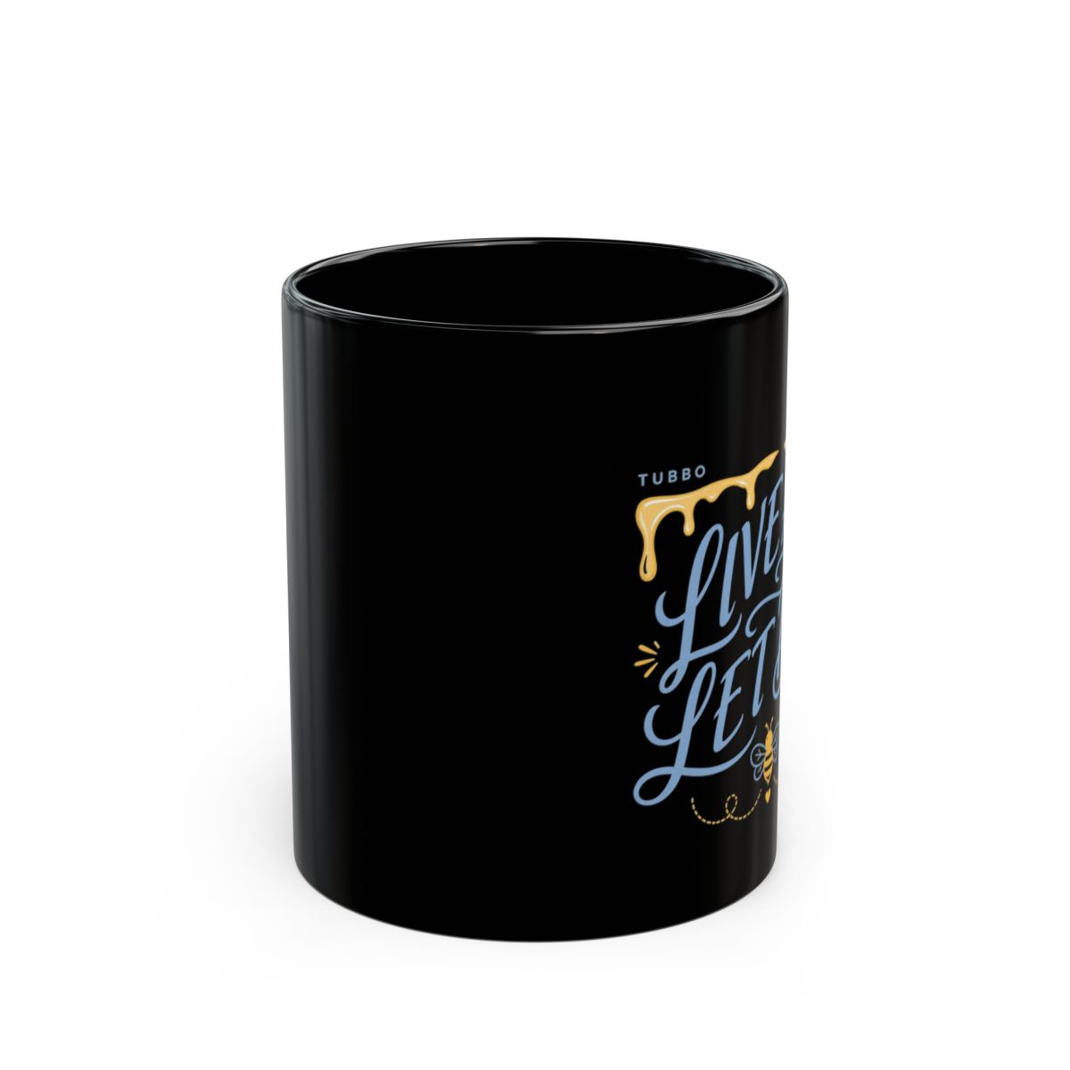 Tubbo "LIVE AND LET BEE" Black Mug - Official mugs merchandise