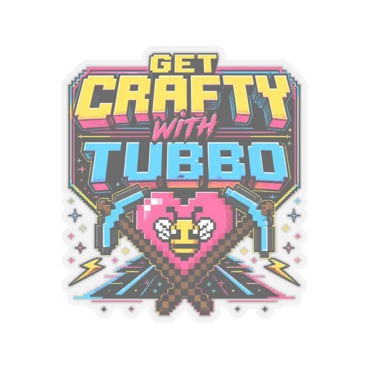 Tubbo "Get Crafty with Tubbo" Sticker